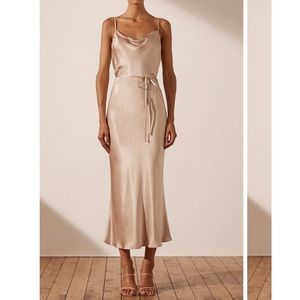 Shona joy cowl midi dress